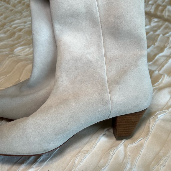 Something Navy Suede Boots - Picture 4 of 10